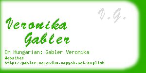 veronika gabler business card